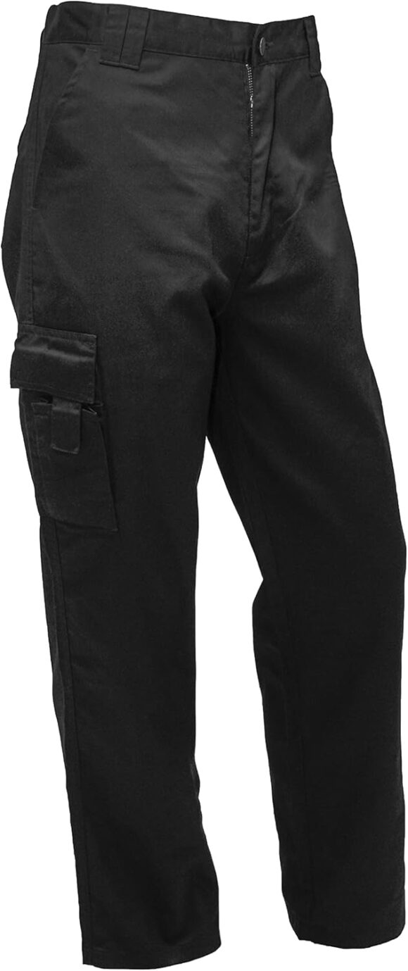 FNT Workwear Multi Pockets Men Cargo Combat Work Trousers Work Pants with Button & Zip Fly