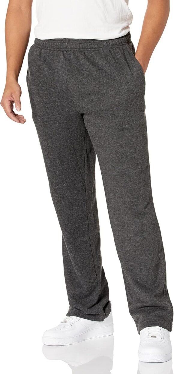 Amazon Essentials Men's Fleece Open Bottom Joggers (Available in Big & Tall)