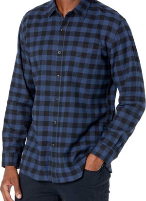 Amazon Essentials Men's Long-Sleeve Flannel Shirt (Available in Big & Tall)