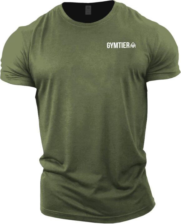 GYMTIER Gym Clothes for Men Gym T-Shirt - Bodybuilding Workout Training Top Bodybuilding Workout T Shirt Training Top MMA Men's Active Wear