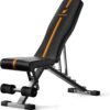 ACTIVEWEIGHT Foldable Adjustable Weight Bench | 90 Degree, Incline, Decline, Flat | Pre Assembled | Weights Set Compatible | Home Gym Benches | Full Body Workout Exercise | *EASY ASSEMBLY