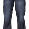 APT Mens Basic Blue Bootcut Wide Leg Flared Work Casual Jeans Big