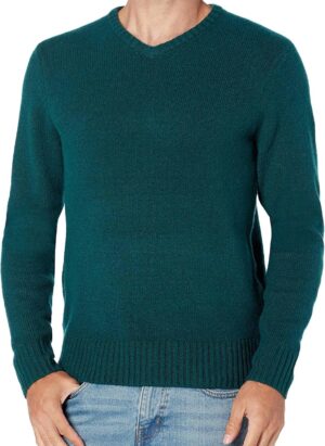 Amazon Essentials Men's Long-Sleeve Soft Touch V-Neck Jumper