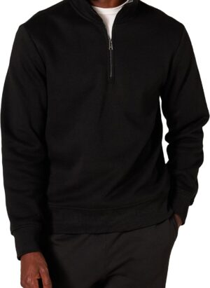 Amazon Essentials Men's Long-Sleeved Quarter-Zip Fleece Sweatshirt