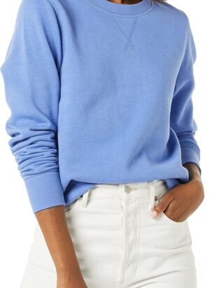 Amazon Essentials Women's French Terry Fleece Crewneck Sweatshirt (Available in Plus Size)