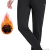 BALEAF Women's Fleece Lined Joggers High Waisted Water Resistant Thermal Winter Trousers Running Yoga Pants