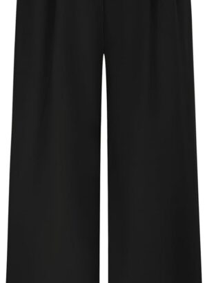 Belle Poque Women High Waisted Trousers Wide Leg Elastic Waist Pants with Pockets