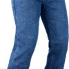 Bikers Gear Australia Classic Cut Kevlar Lined Protective Motorcycle Trouser Kevlar Jeans with Removable CE1621-1 Armour