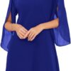 GRACE KARIN Women's Summer Elegant Chiffon Dress 3/4 Sleeve Formal A Line Wedding Guest Dresses