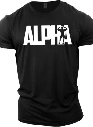 GYMTIER Alpha Men's Gym T-Shirt Bodybuilding Training Workout Lifting Top Clothing