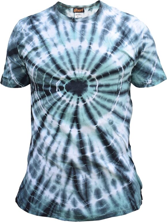 Gheri Mens Cotton Tie Dye Festival Hippie T-Shirt