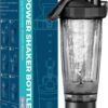 HIYAA Protein Shaker Bottle, USB C Rechargeable Electric Protein Shake Mixer, BPA Free, Shaker Cups for Protein Shakes and Meal Replacement Shakes, Perfect Gym Gift for Men Women, 550ML | 18.5 oz