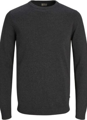 JACK & JONES Mens Basic Knit Crew Neck Slim Fit Cotton Comfort Sweater