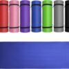 JLL® Yoga Mat Thick 10mm Non-Slip Pilates Workout Exercise Mat available in Black/Blue/Purple/Pink/Green/Red. Also Ideal as Camping Mat