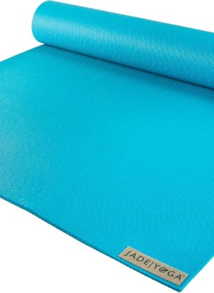 JadeYoga Harmony Yoga Mat - Durable & Thick Gym Fitness Mat, Non-Slip Natural Rubber Yoga Mat - Home Exercise & Stretching Mat, Workout Mat - Yoga, Pilates & Meditation for Women & Men