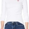 Levi's Women's Long-Sleeve Baby Tee T-Shirt