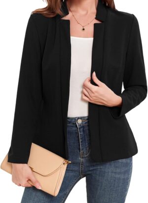 MINTLIMIT Blazers for Women Business Casual Open Front Long Sleeve Blazer Work Office Jackets Balzer with Pockets 2024