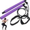 MYYINGELE Resistance Band, Yoga Pull Rod Chest Expanding Fitness Workout Pilates Bar Squat Exercise Elastic Bands Use for Home Workout