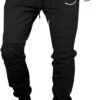 Meilicloth Men's Jogging Bottoms, Cotton Long Sweatpants with Pockets, Regular Fit