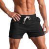 Men's 3 Inch Running Shorts Gym Training Bodybuilding Shorts Breathable Cotton Sports Shorts