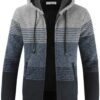 Men's Hoodie Knit Knitwear Sweatshirt Sweater Jacket Coat Mens Autumn Winter Fleece Thick Warm Hoodie Cardigan Sweater Knitwear Classic Long Sleeve Sweater Knitwear Knit Men