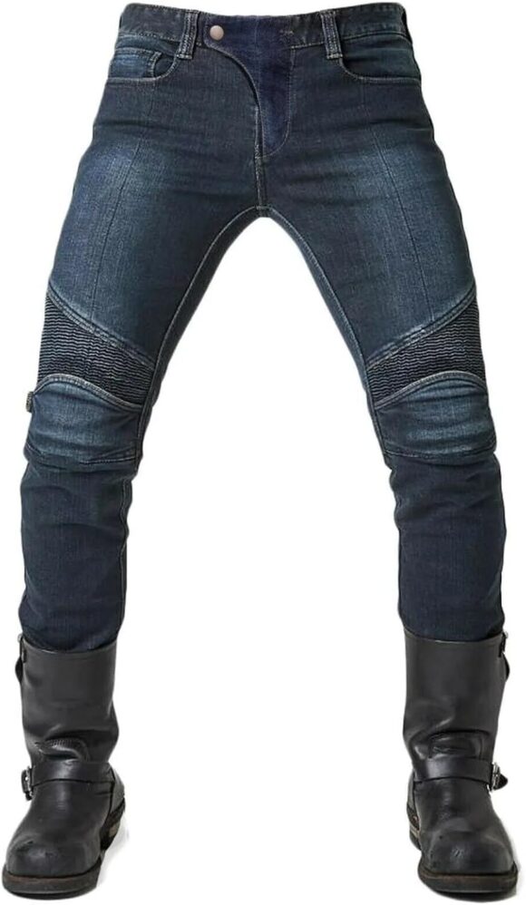 Motrox Mens Motorcycle Jeans Motorbike Pant Denim Trousers Made with Kevlar CE Armor