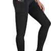 Occffy Leggings Womens High Waist Gym Leggings with Pockets Yoga Pants for Women UK Tummy Control Workout Running Sports Leggings P107