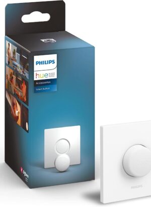 Philips Hue Smart Button Smart Lighting Accessory. Wireless Control of Home Lights, Livingroom, Bedroom.