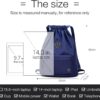 Risefit Waterproof Drawstring Bags String Backpack, Swim Bags PE Gym Bags Sports Backpacks Swimming Bags for Adults, Kids - Men Women Girls Boys