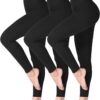 SINOPHANT High Waisted Leggings for Women, Buttery Soft Elastic Opaque Tummy Control Leggings, Plus Size Workout Gym Yoga