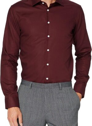 Seidensticker men's business shirt - extra slim fit - non-iron - Kent collar - long sleeve - patch - 100% cotton