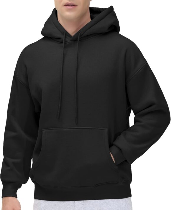 THE GYM PEOPLE Men's Fleece Pullover Hoodie Loose Fit Ultra Soft Hooded Sweatshirt With Pockets