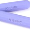 TOSAMC Dumbbell Hand Weight Bars for Women,3lbs Dumbbells Set of 2 for Walking,Workout,Pilates,Strength Training, Gym,Running,Yoga, Dance, Aerobics, Cardio Color Purple