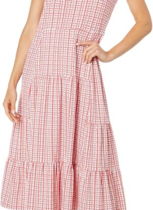 Tommy Hilfiger Women's Pueblo Dot Tiered Dress Casual