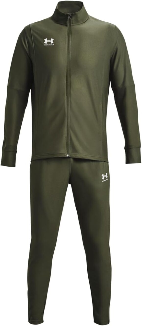 Under Armour Challenger II Knit Warm-Up, Tracksuit with Jacket and Joggers, Complete Sportswear Set Men