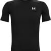 Under Armour Herren UA HG Armour Comp SS, kurzärmliges Funktionsshirt, schnelltrocknendes T-Shirt mit Kompressionspassform