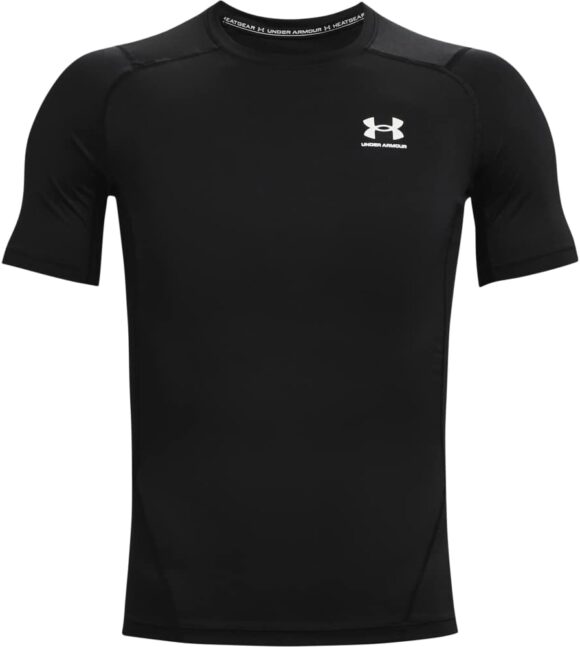 Under Armour Herren UA HG Armour Comp SS, kurzärmliges Funktionsshirt, schnelltrocknendes T-Shirt mit Kompressionspassform