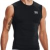 Under Armour Mens Heat Gear Compression Sleeveess T-Shirt