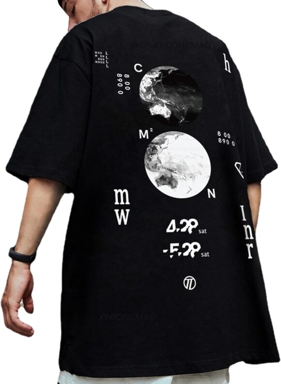 XYXIONGMAO Casual Sports Short-Sleeved T-Shirt Loose Cotton Japanese Streetwear Hip Hop Unisex Graphic Tees Shirts for Men