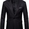 YOUTHUP Mens Lightweight Blazer Slim Fit Casual Business Suit Jackets Classic Sport Blazers