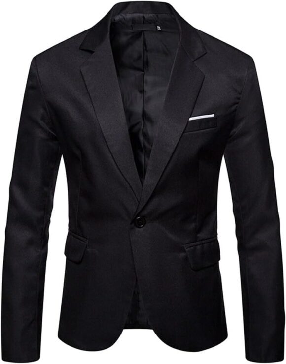 YOUTHUP Mens Lightweight Blazer Slim Fit Casual Business Suit Jackets Classic Sport Blazers