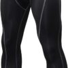 Yuerlian Mens Compression Leggings Training Cool Dry Sport Pants Running Gym Tights