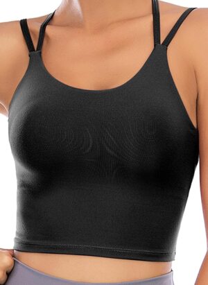 ZAIQUN Women Padded Sports Bra Wirefree for Fitness Workout Running Shirts Yoga Tank Top