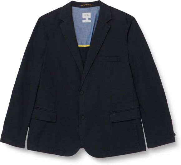 camel active Men's Jacket with Light Waffle Structure Blazer