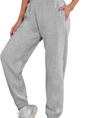 heekpek Womens Casual Oversized Jogging Sports Joggers Trousers with Pockets Tracksuit Bottoms Jogger Pants Ladies