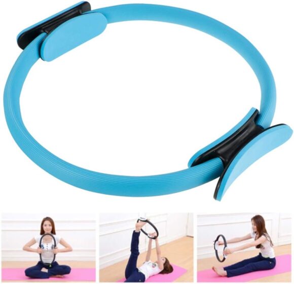 MYYINGELE Pilates Ring Magic Circle, Yoga Ring, Fitness Circle Workout Circle Double Handle Ring Exercise Resistance Equipment for Toning Abs,Thighs and Legs