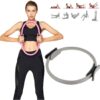 MYYINGELE Pilates Ring Magic Circle, Yoga Ring, Fitness Circle Workout Circle Double Handle Ring Exercise Resistance Equipment for Full Body Toning, Yoga and Core Strength Training