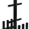 BodyRip Olympic or Standard Weight Rack for Weight Plate, Barbell Bar, Dumbbell Bar | Home Gym Storage, Durable Steel Holder, Organizer, Space-Saving, Exercise Equipment for Strength Training