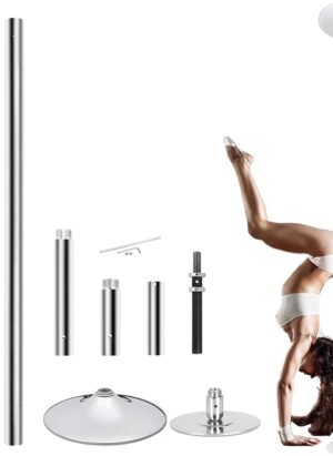 45mm Professional Dance Pole, 360° Spin Dance Pole Removable Stripper Pole Fitness Gym Equipment, for Home Fitness, Exercise, Bar, Gym, Party