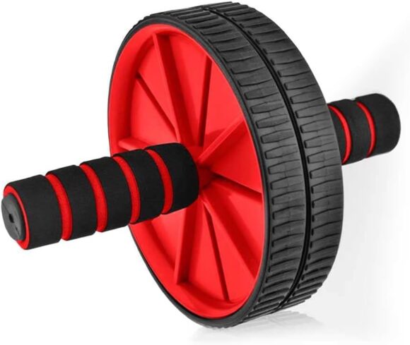 Abdominal Wheel Ab Wheel Abdominal Roller Home Gym with Red Carpet